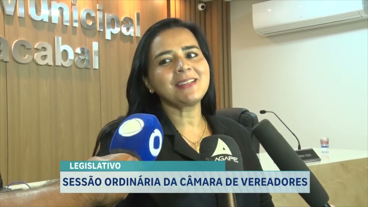 SESSÃO ORDINÁRIA DA CÂMARA DE VEREADORES