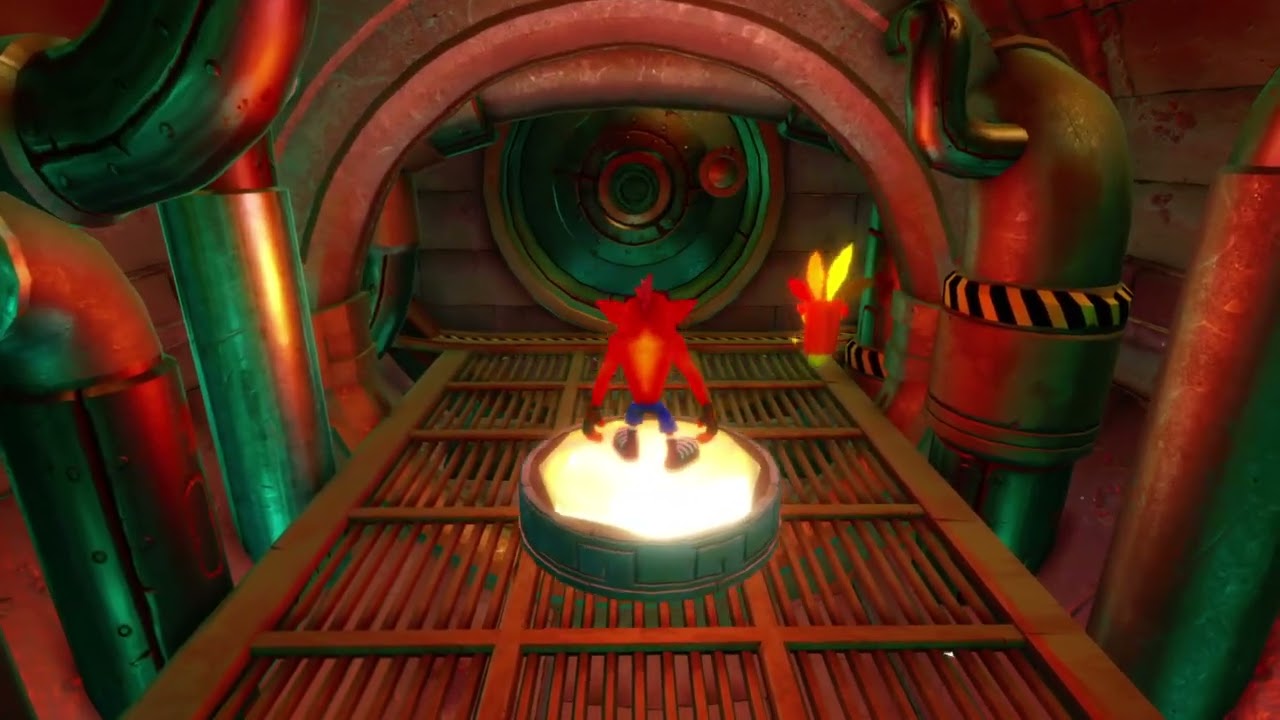 Crash Bandicoot 2 N. Sane Trilogy 3 этаж 2 уровень (+3 кристалла)[SEWER OR LATER]