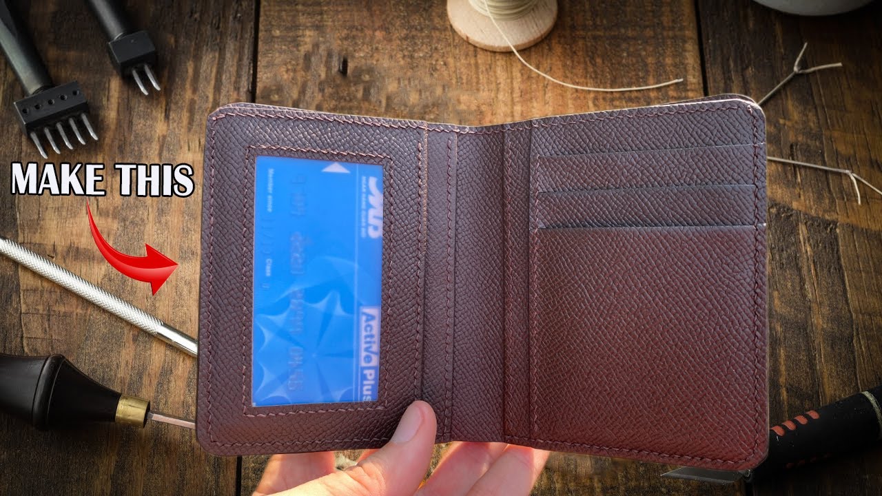 Process of Making a Basic Men's Bifold Wallet for Beginners / A-to-Z Guide