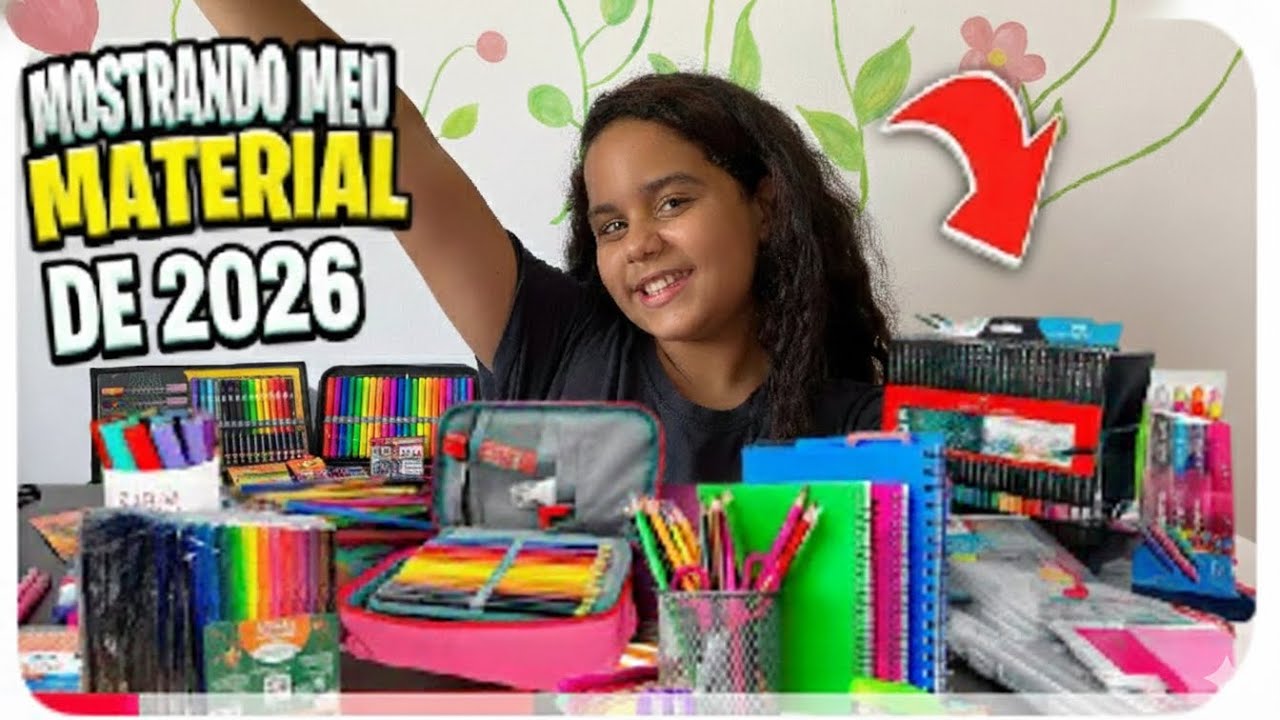 TUDO QUE COMPREI DE MATERIAL PARA 2026!!!!