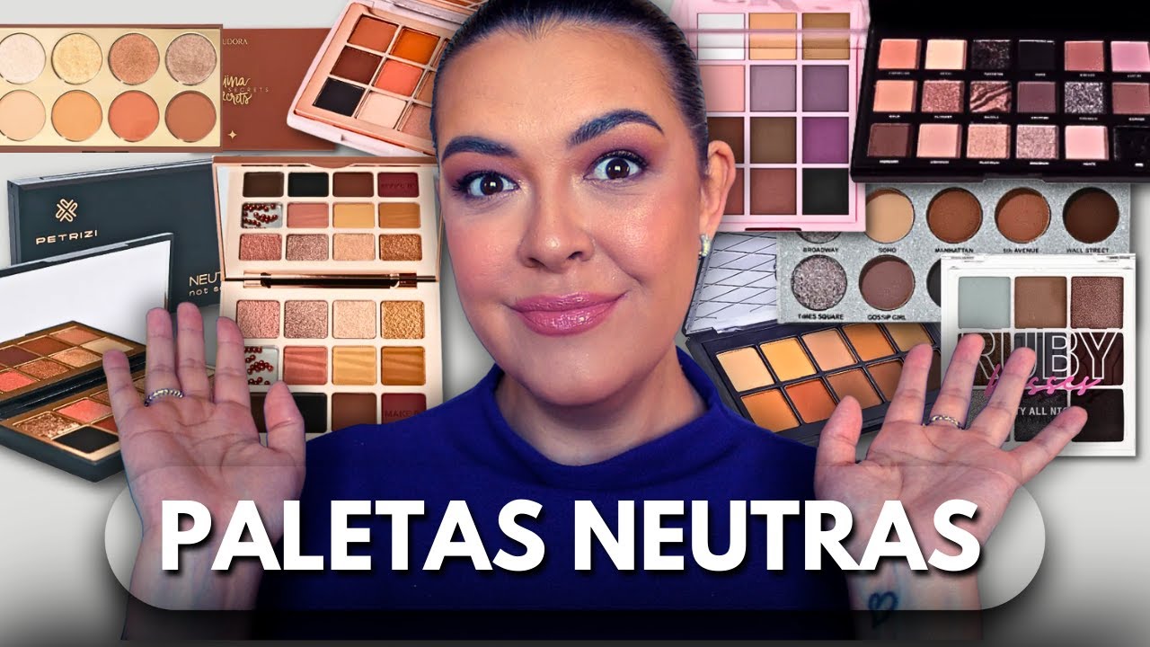 COMPAREI MINHAS PALETAS NEUTRAS QUENTES E FRIAS + Paletas da Niina Secrets!  | #insiderstore