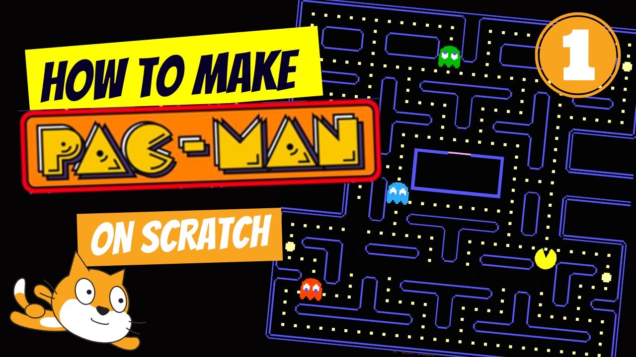 How to make game PACMAN on Scratch | Part 1