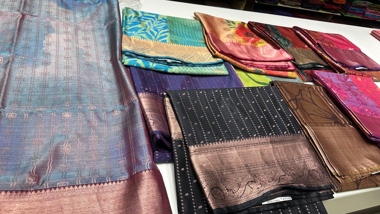 Tnagar  Kanchipuram Pachaiyappas New Soft Silk Pochampally Sarees | Traditional Bridal Silk Sarees