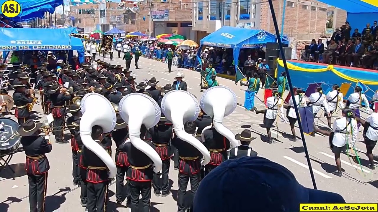 BANDA COLEGIO ADVENTISTA TITICACA - 𝐃𝐞𝐬𝐟𝐢𝐥𝐞 𝐄𝐬𝐜𝐨𝐥𝐚𝐫 𝐩𝐨𝐫 𝐞𝐥 𝟗𝟖 𝐚𝐧𝐢𝐯𝐞𝐫𝐬𝐚𝐫𝐢𝐨 𝐝𝐞 𝐉𝐮𝐥𝐢𝐚𝐜𝐚, 2024.