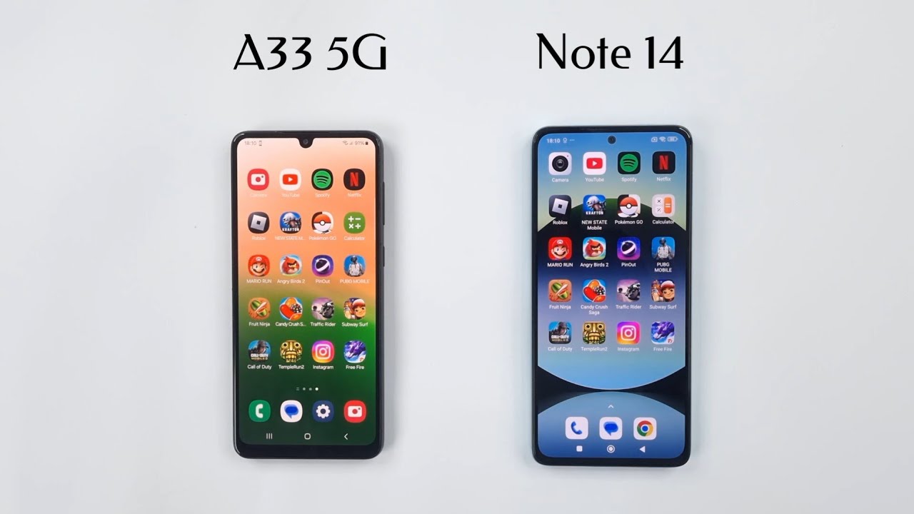 Redmi Note 14 vs Samsung A33 5G Speed Test!