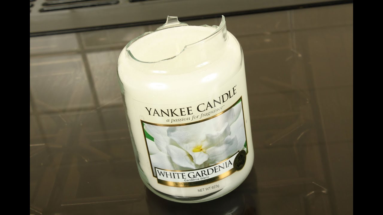 How to save a broken yankee candle - cracked candle jar