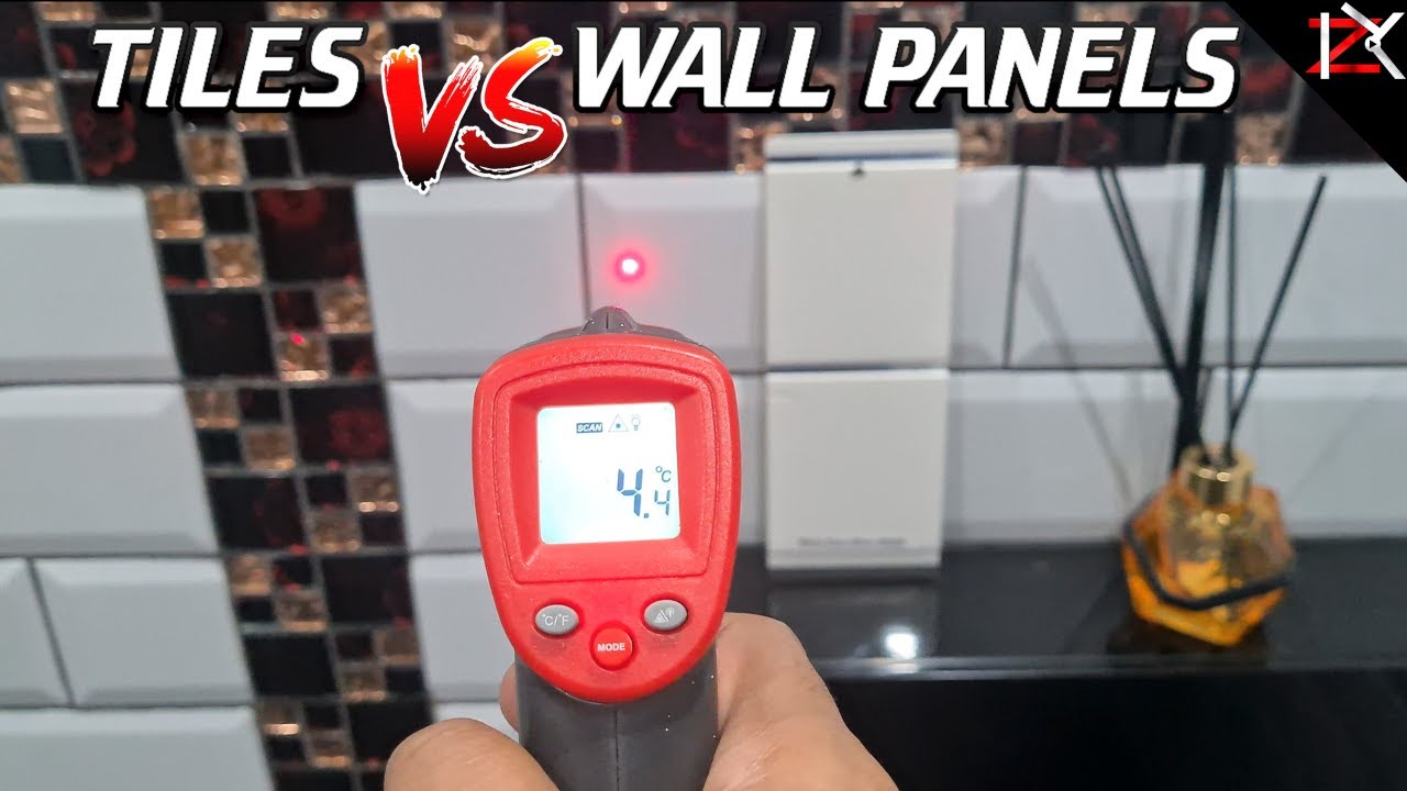 Ceramic Tiles VS Plastic Wall Panels Cladding Heat Check - How To Keep Bathroom Warm