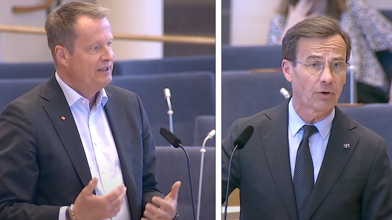 Ulf Kristersson kan inte svara på en ja eller nej-fråga – pratar om S istället