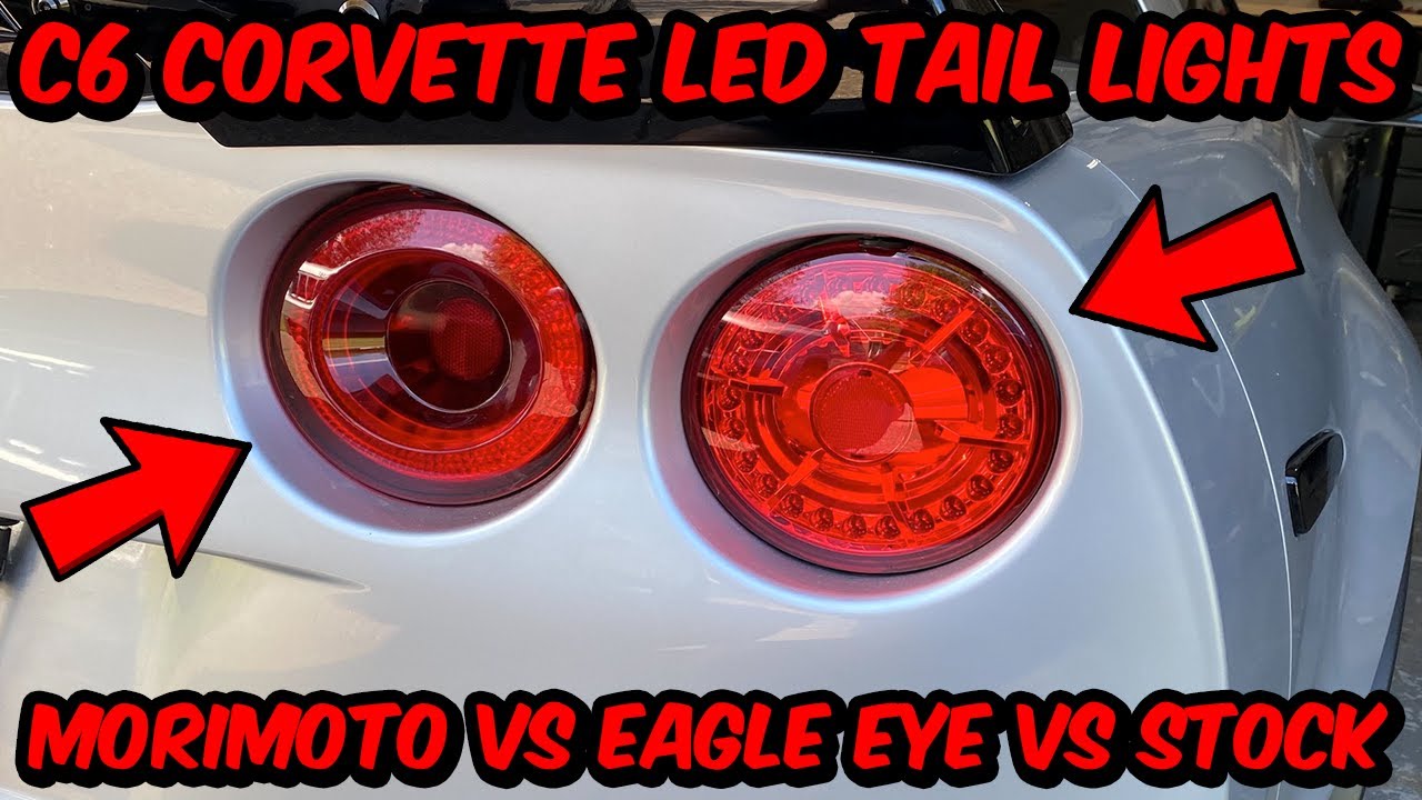 C6 Corvette LED Tail Light Comparison - Morimoto XB vs LED Eagle Eye vs Stock
