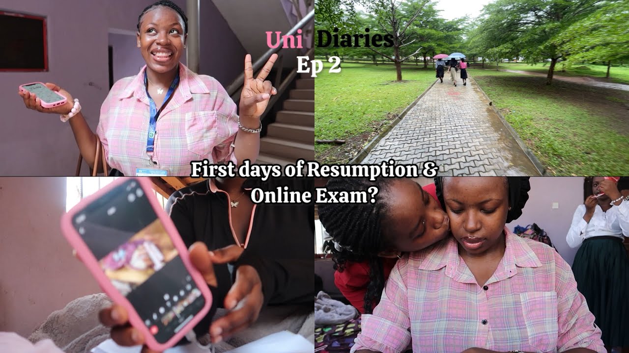 Uni diaries🏫 ep 2:First days of resumption,online exam already?romanticizing Uni