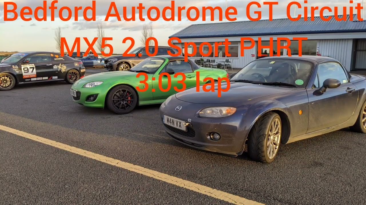 Stock Mazda MX5 2.0 Sport 3:03 lap at Bedford Autodrome GT Circuit