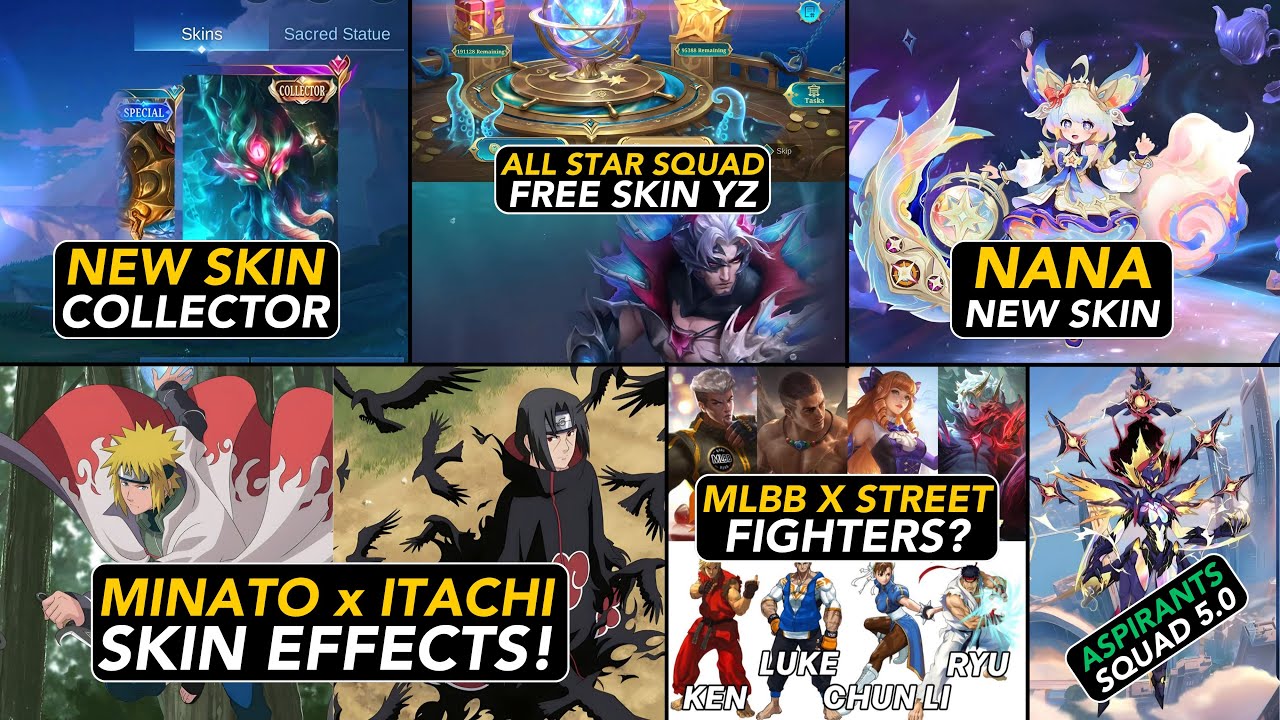 FREE YZ ALL STAR⁉️ITACHI AND MINATO GAMEPLAY| MLBB X STREET FIGHTER| ASPIRANTS 5th GEN| GROCK CC