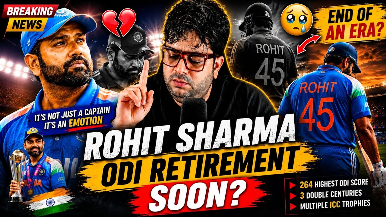 🚨😱BIG BREAKING 💔 ROHIT RETIREMENT AFTER 3RD ODI AGAINST ENGLAND #rohitsharma #retirement 