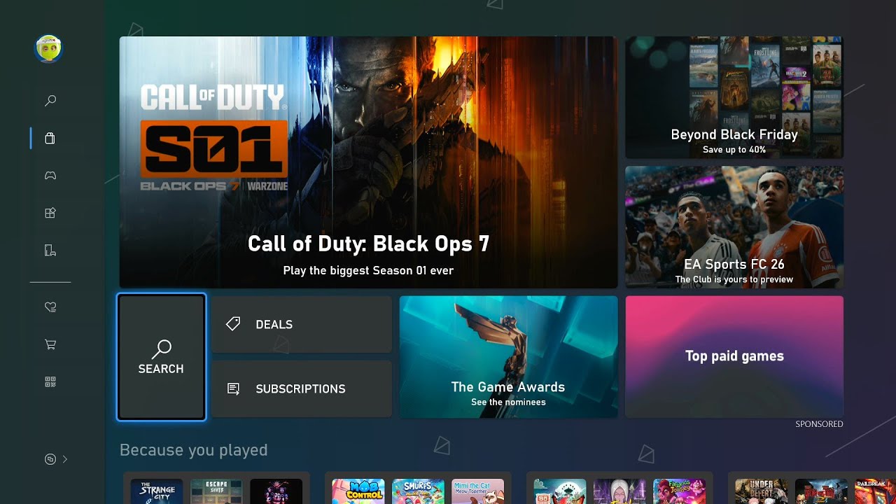 ASMR Gum Chewing Browsing the Xbox Store