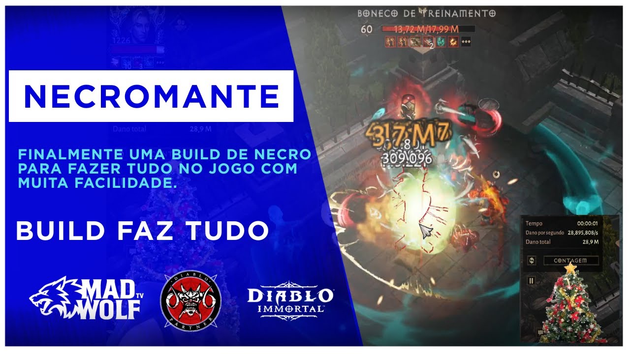 Build Necromante Faz Tudo - Inferno 9. PvP / PvE / Infernicário