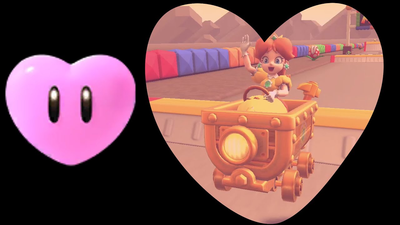Mario Kart Tour, but items affect the video