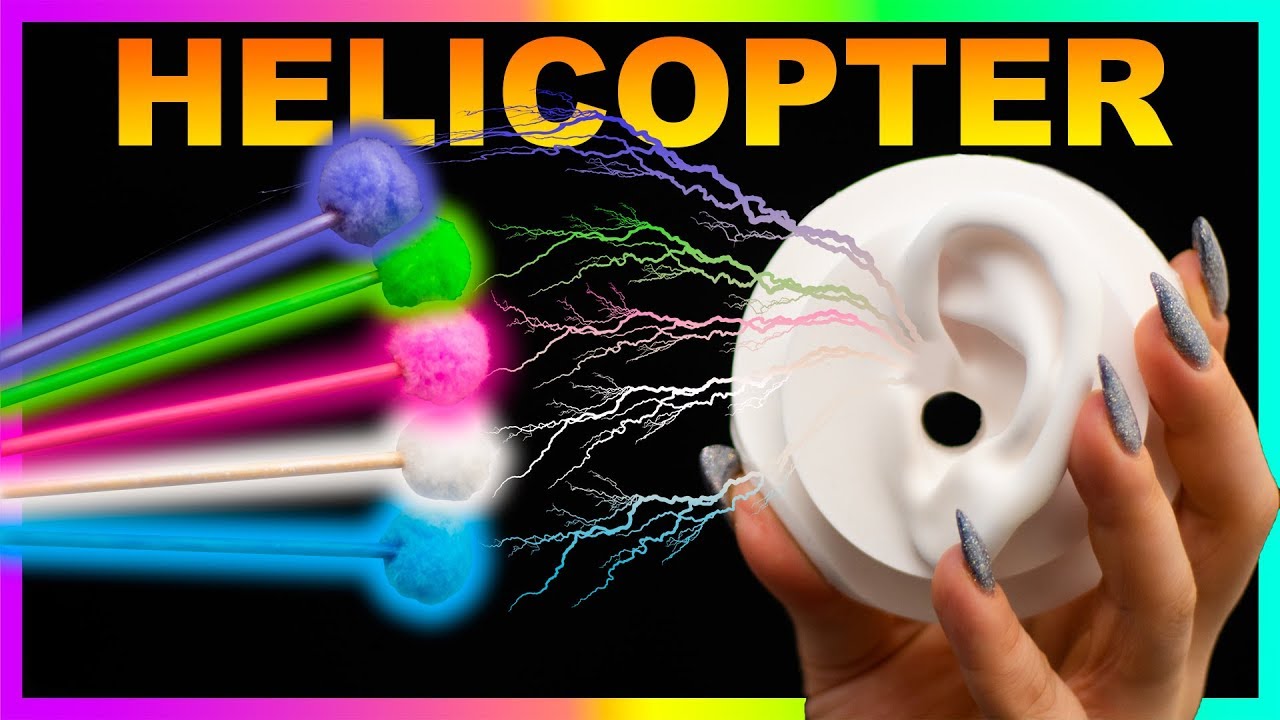 ASMR Helicopter Ear Cleaning Only (no talking) 1 hour Full of Tingles