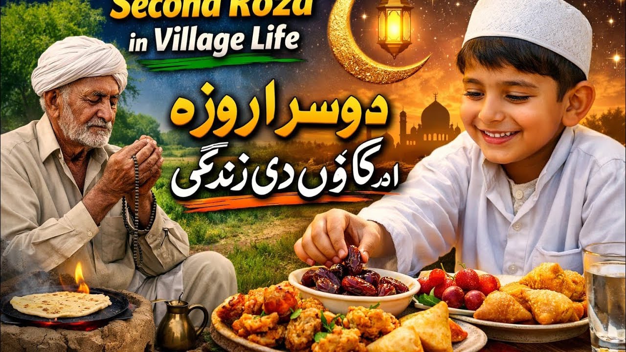 Second Roza in Village Life | Ramadan Routine in Punjab||دوسرا روزہ اور گاؤں کی سادہ زندگی | رمضان 