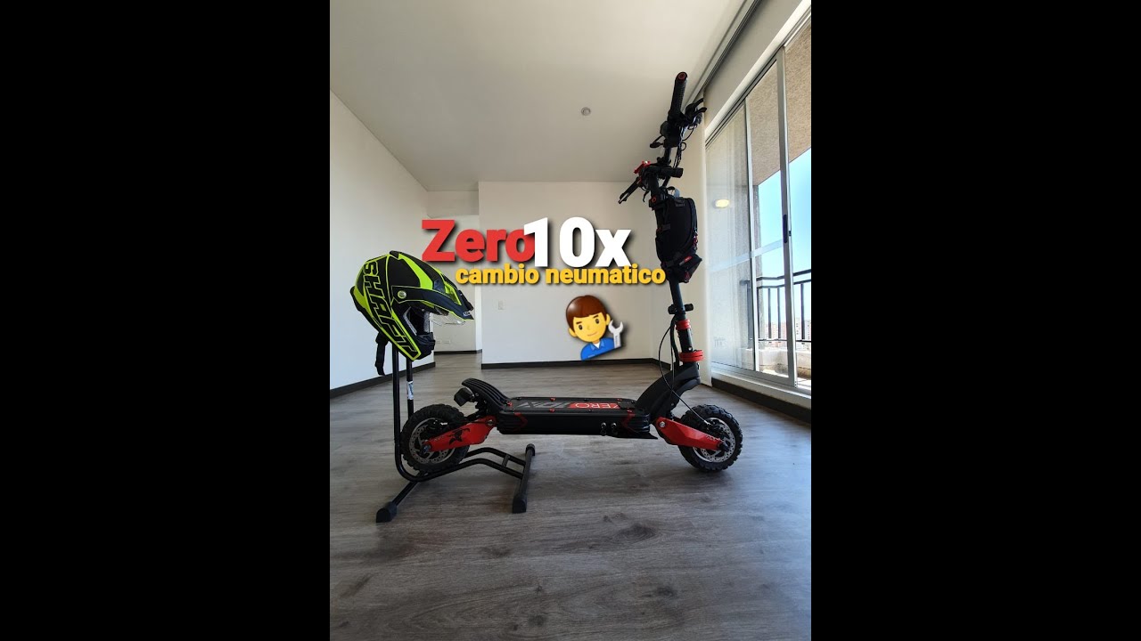 Zero 10x cambió neumatico,  tips despinchada tutorial casero 😄