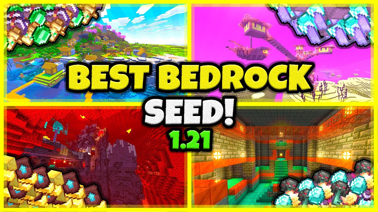 BEST SEED EVER!! In Minecraft Bedrock 1.21!
