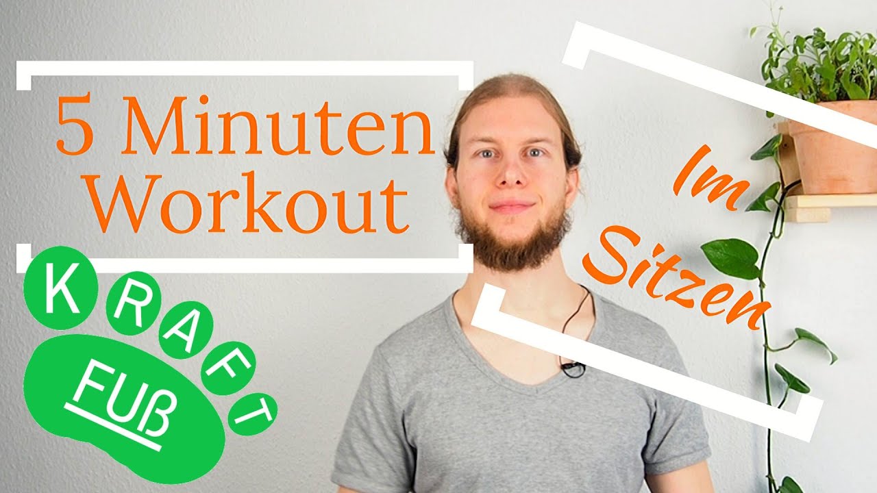 Kräftige die Füße in 5 Minuten! Einsteiger-Workout zum Mitmachen - Auf dem Sofa, im Büro, im Bus...