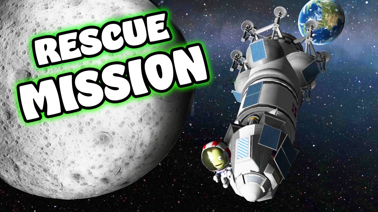 MUN RESCUE MISSION in Kerbal Space Program!