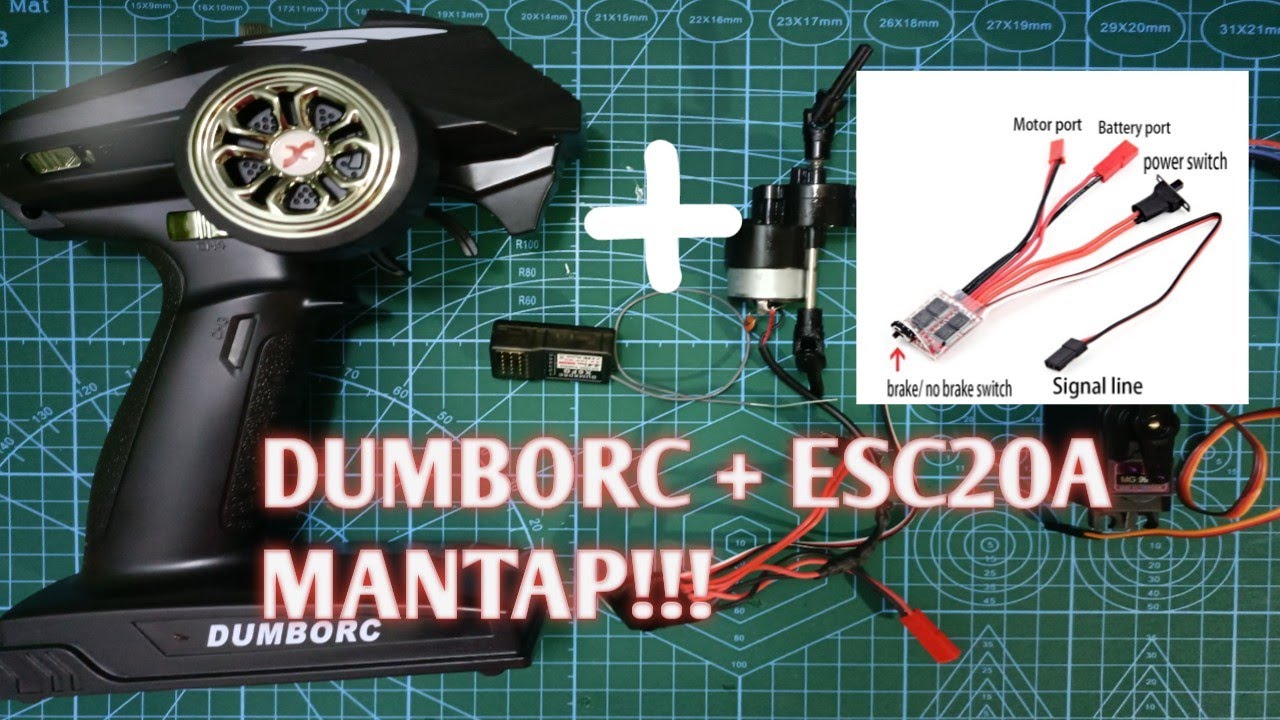 REVIEW DUMBORC + ESC 20A || MN D99S ||  upgrade remot DUMBORC