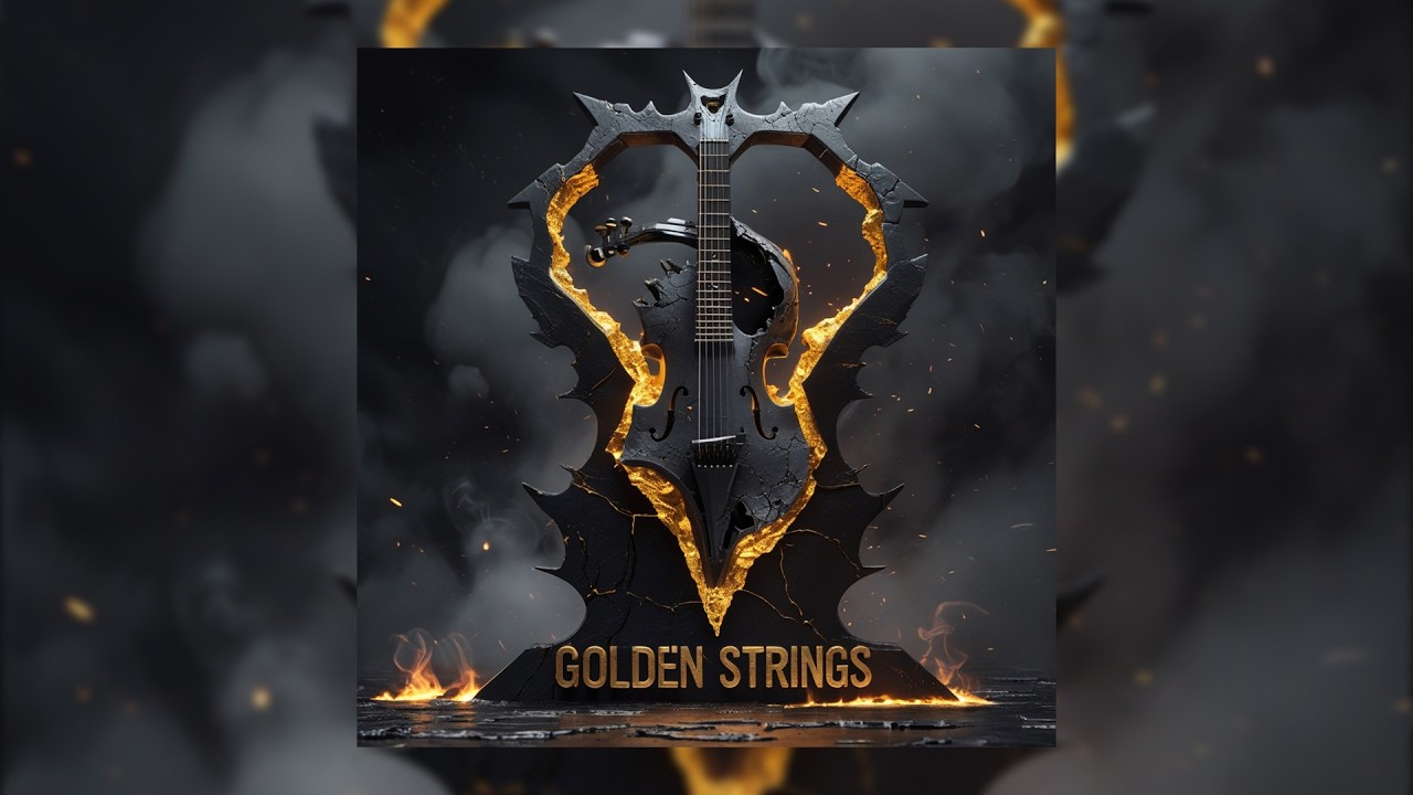 Electric Guitar - Golden Strings Metal Visualizer 2026