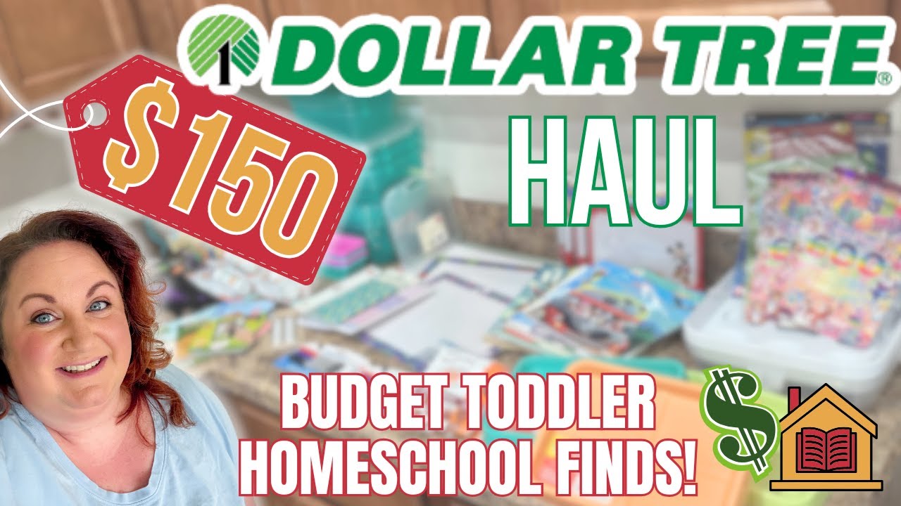 Huge Dollar Tree Haul 🛒🌟 Toddler Homeschool Must-Haves & Activity Ideas! 📚🎨
