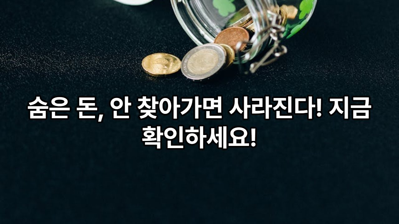 2026년 최신판: 60세 이상이라면 꼭 확인해야 할 '숨은 돈' 찾기 총정리#미수령환급금#숨은돈찾기#정부지원금#정부24