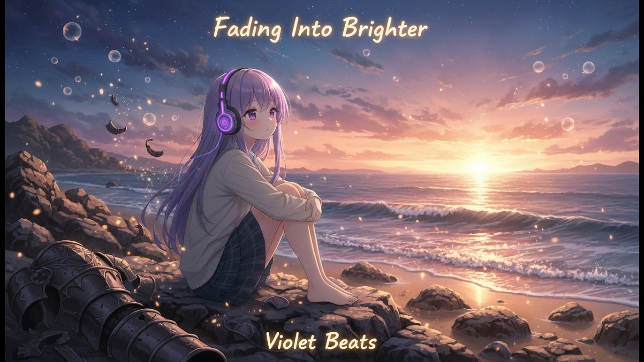 Fading Into Brighter - Emotional Future Bass x lo-fi - Uplifting-Violet Beats (Official Video)
