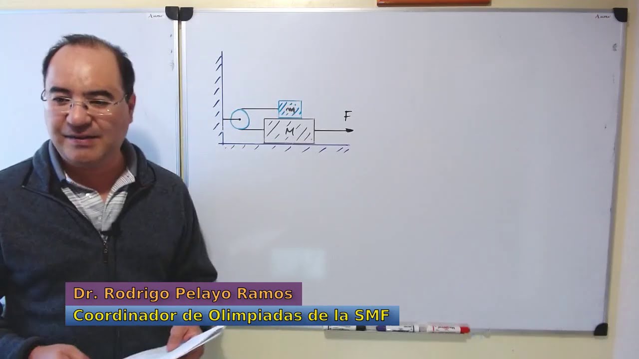 Problema de Dinámica de dos cuerpos, poleas y fricción.