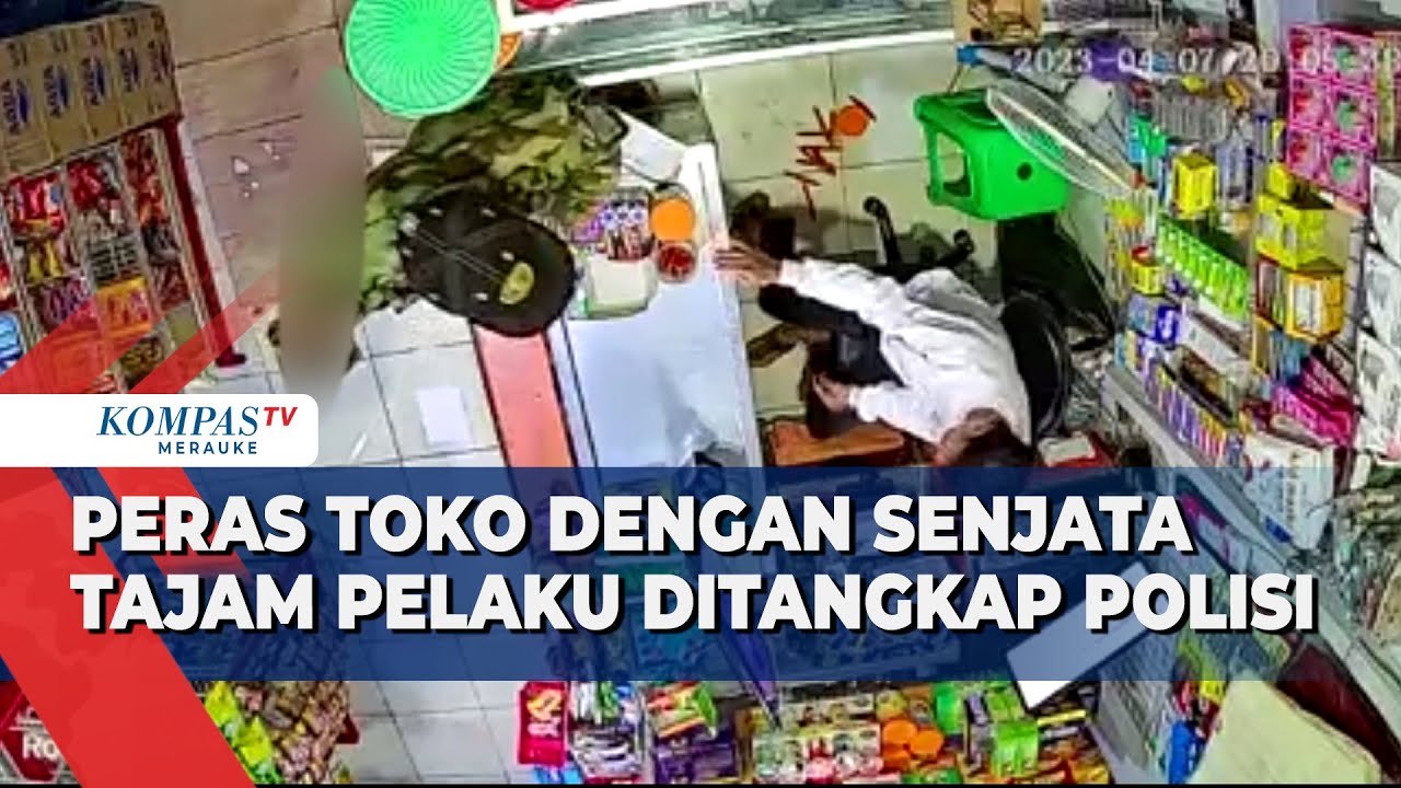 Peras Toko dengan Senjata Tajam Pelaku Diringkus Tim Rajawali