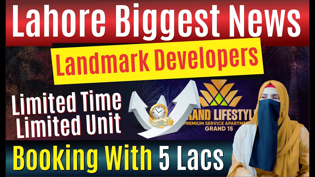 🏢 The Grand Lifestyle 15 – Luxury Apartments & Shops in Bahria Town Lahore | Landmark Developers