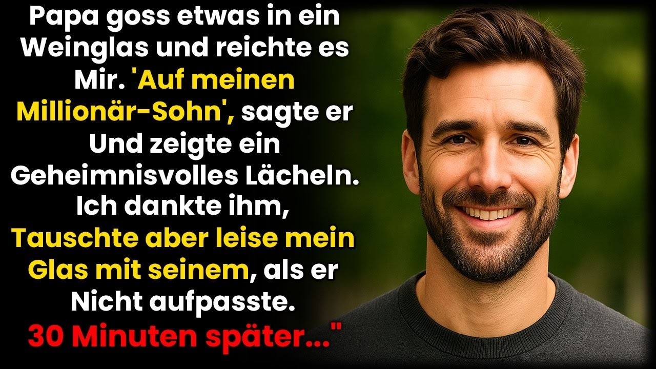 Beim Familienessen mischte mein Vater etwas in mein Glas ÔÇô ich vertauschte es mit seinem