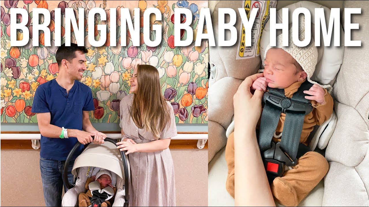 FIRST 24 HOURS WITH A NEWBORN AT HOME | Bringing Baby Home Vlog