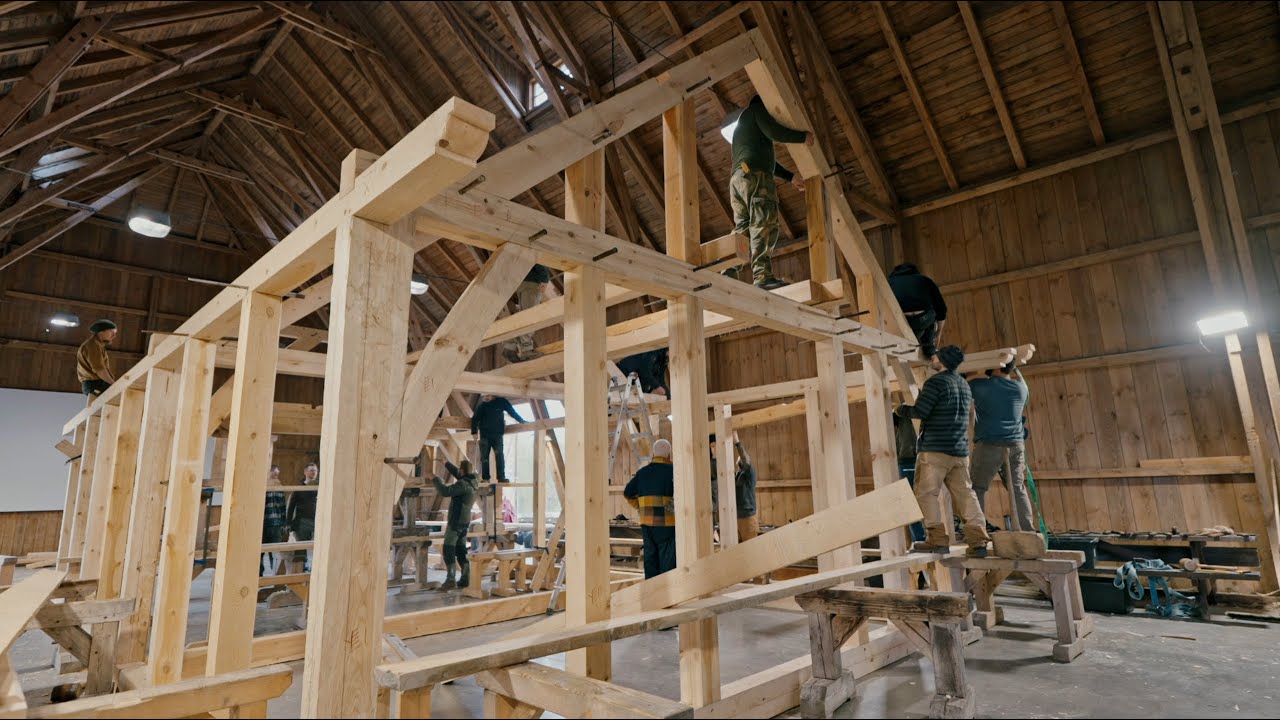 Traditional Timber Framing 10 Day Course Documentary. Trailer