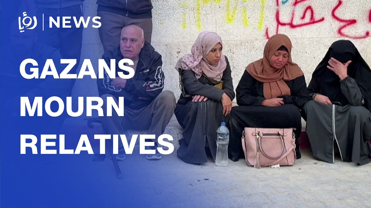 Palestinians mourn loved ones killed in ‘Israeli’ strikes in Gaza