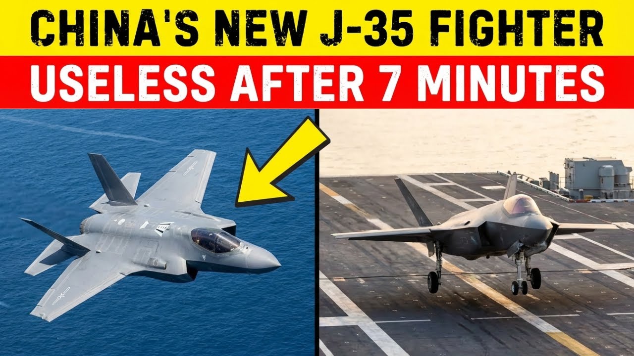 China's J-35 Stealth Fighter: Why It Can Only Stay in Combat for 7 Minutes