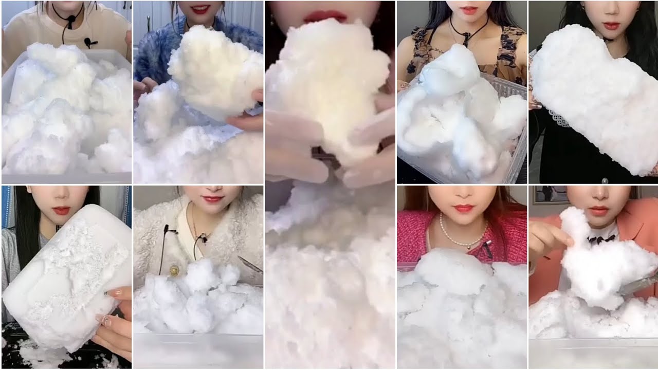 [ONLY BITES]-WHITE ICE / SOFT & SQUEAKY / SHAVED & FROST / BIG SLABS / ICE EATING ASMR / COLLECTION