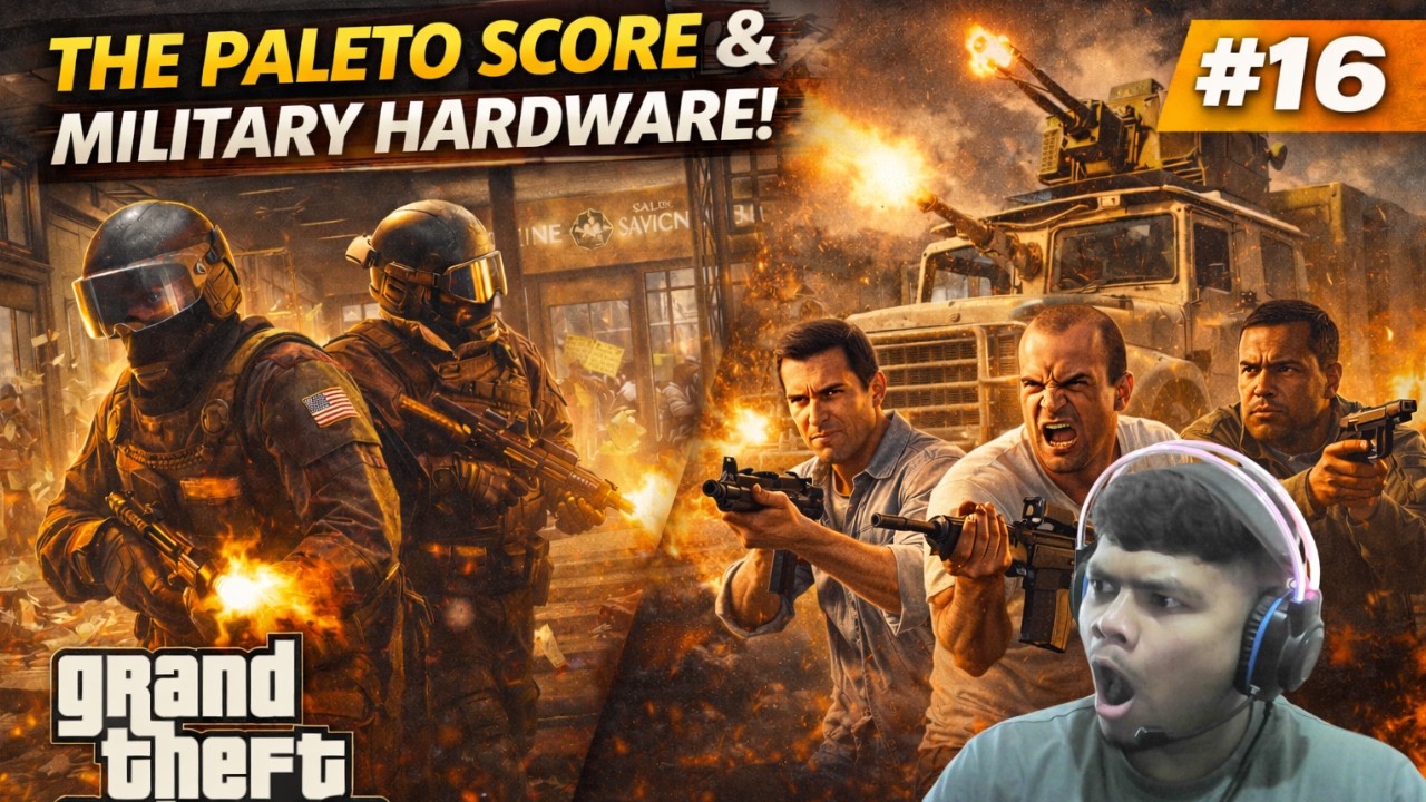 Massive Bank Heist! 💰 Paleto Score & Military Hardware | GTA 5 EP 16