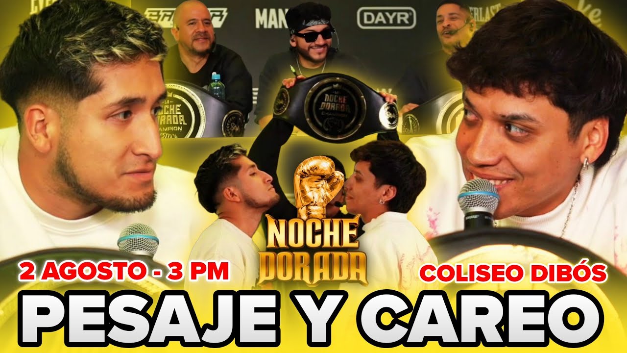 FANODRIC VS DAFONSEKA 💥 PESAJE Y CAREO 🥊 PREVIA LA NOCHE DORADA DEL ZEIN