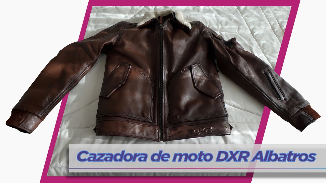 Cazadora de moto DXR Albatros estilo aviador. ¿Qué tal es?