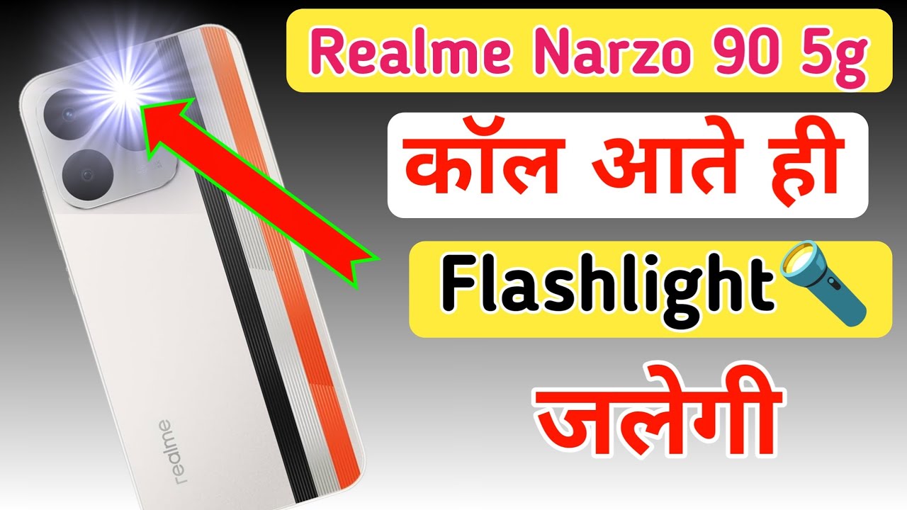 Realme Narzo 90 5G Me Incoming Call Flashlight Kaise On Kare | Call Notification Flash Light