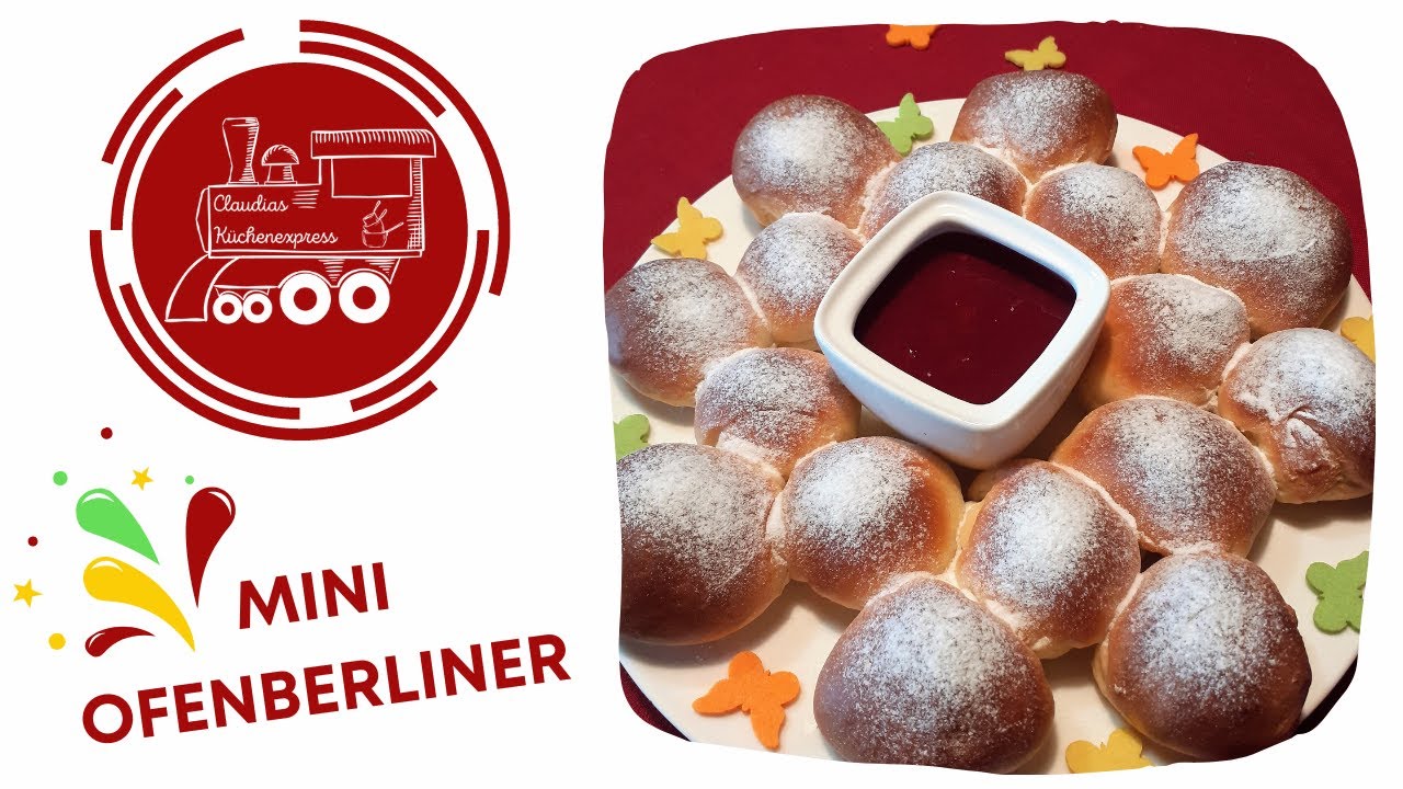 MINI-OFENBERLINER mit Dip ... Thermomix® TM6,TM5, TM31