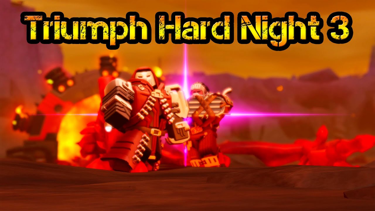 Triumph Hard Night 3 Hexscape Event Roblox Tower Defense Simulator