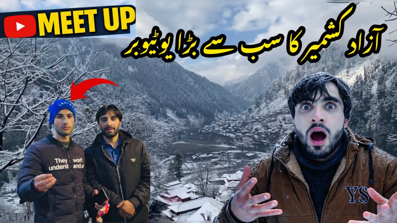 Meeting a YouTuber & Heavy Night Snowfall in Kashmir ❄️Azhar vlogs 