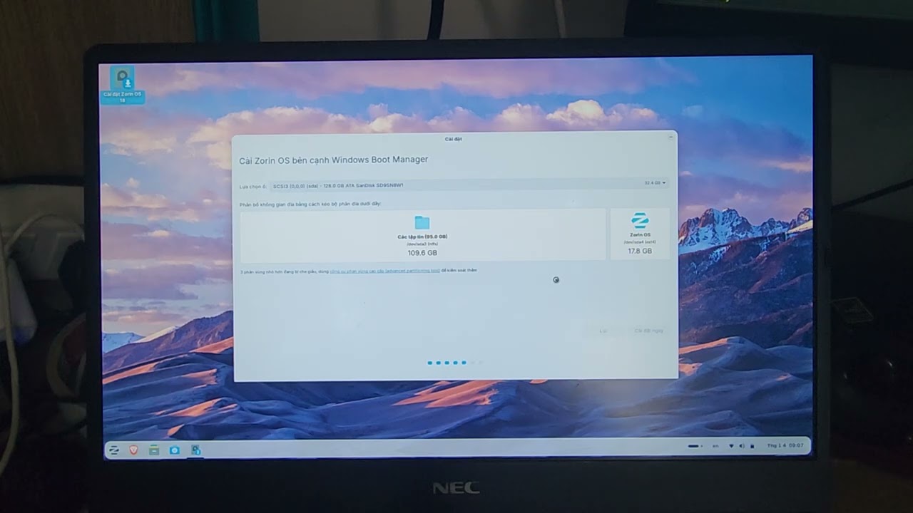 Installing Zorin OS 18 (Dual Boot) on the NEC VersaPro VH-3