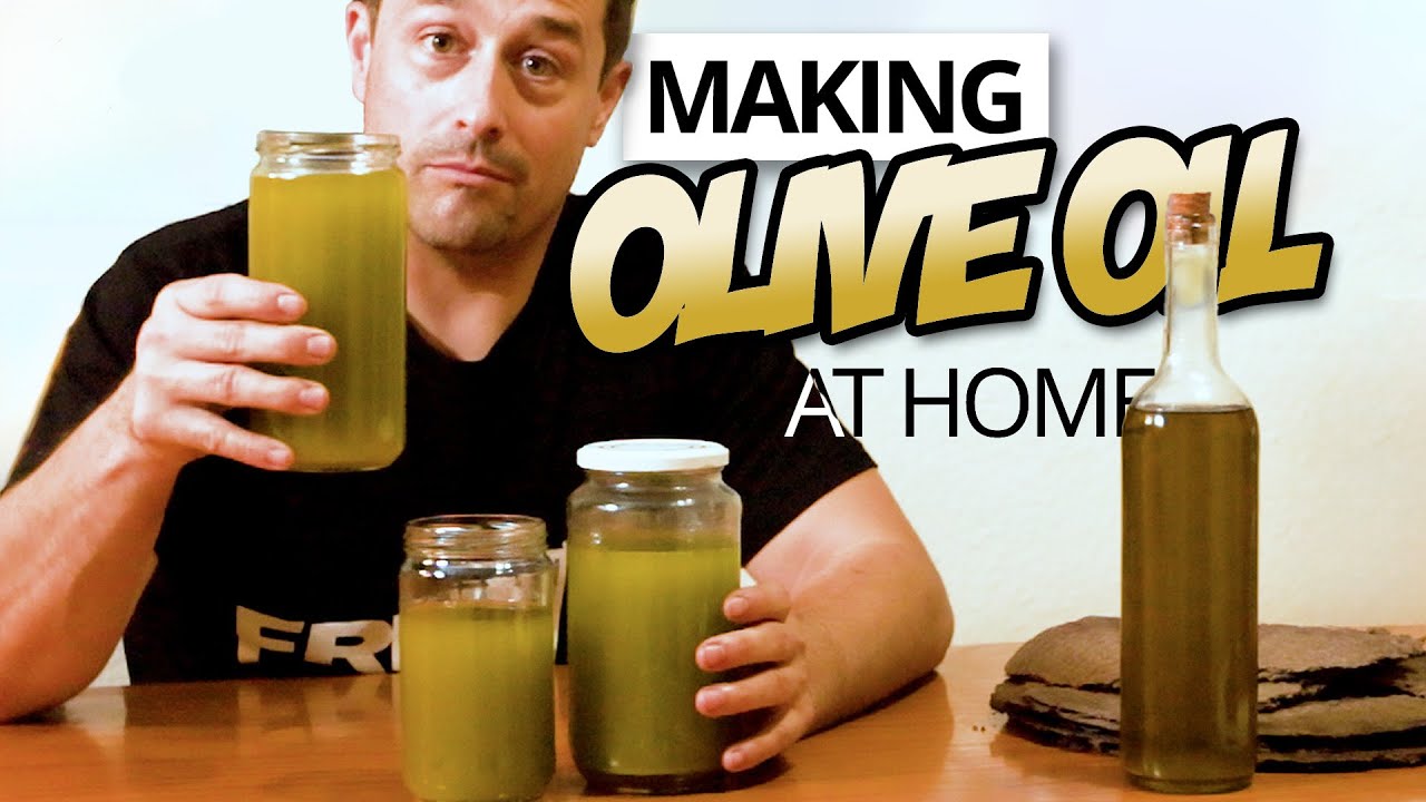 Making Olive Oil at Home from Start to Finish The Full Process - Home Olive Oil production