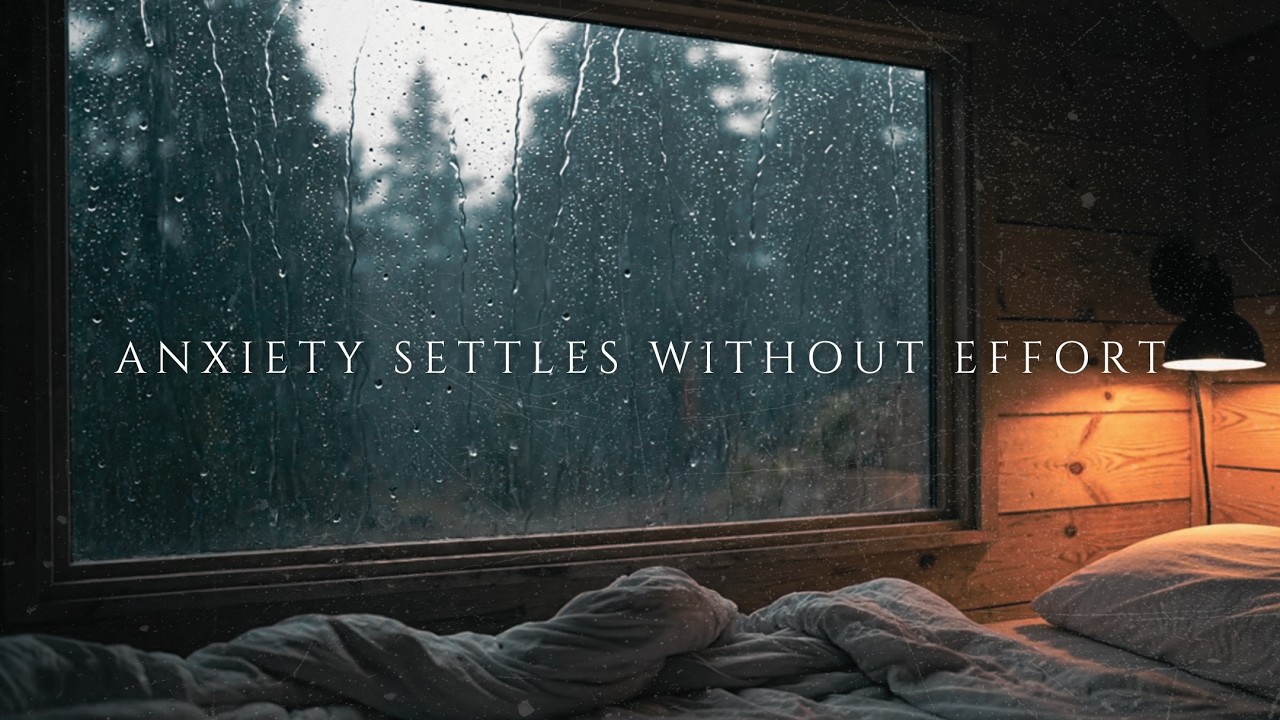 Settle Anxiety Without Effort | Rain Sounds + Brown Noise for Rest